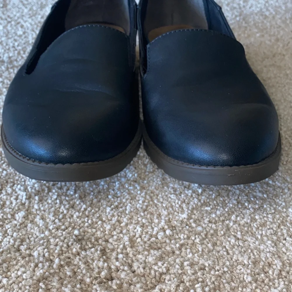 Dr Scholls “Jettison” Minimalist Women's Black comfort Loafers size 8.5 M